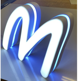 Illuminate Custom 3D LED perforated Letters in Gold