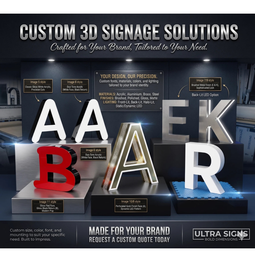 Illuminate Your Brand with Custom 3D LED Letters!