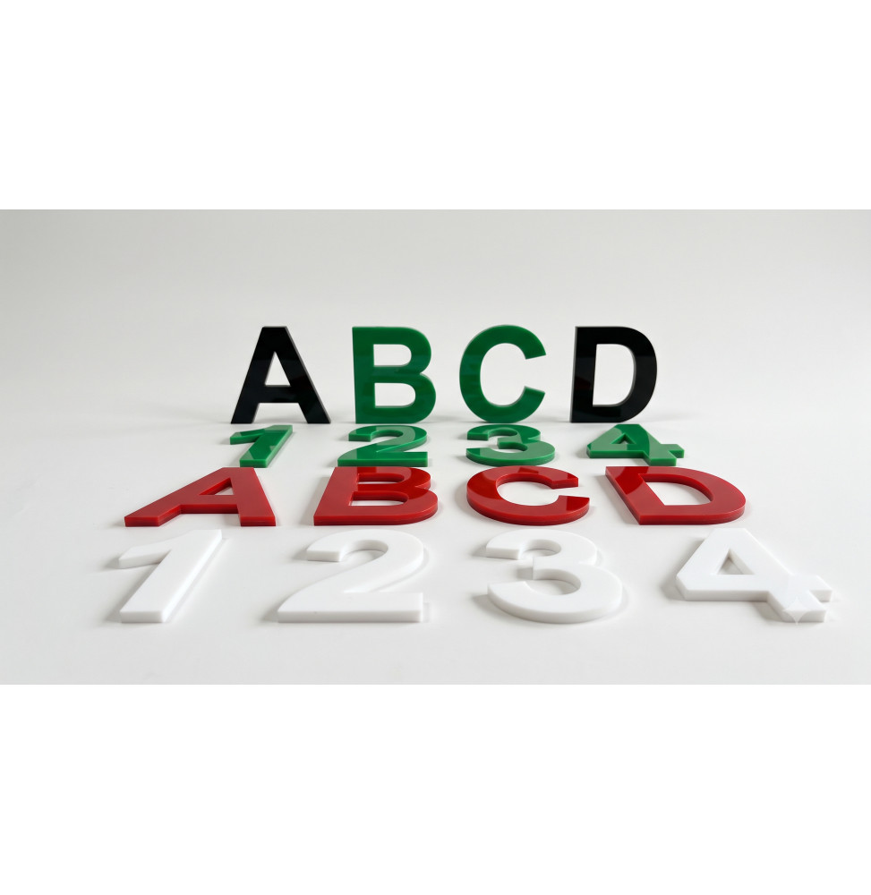 Laser-Cut Perspex Acrylic Letters & Numbers – 100mm High